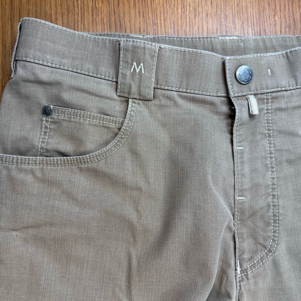 Meyer Hosen Mens Jeans 34x30 Pant Diego Solid Brown Beige Stretch Germany Preppy